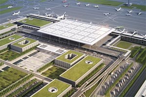 Vista Panormica del  nuevo Aeropuerto de  Berlin