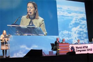 Ana Pastor, ministra de Fomento durante el Congreso Mundial de Gestin de Trfico Areo