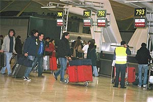 Iberia pasajeros embarque