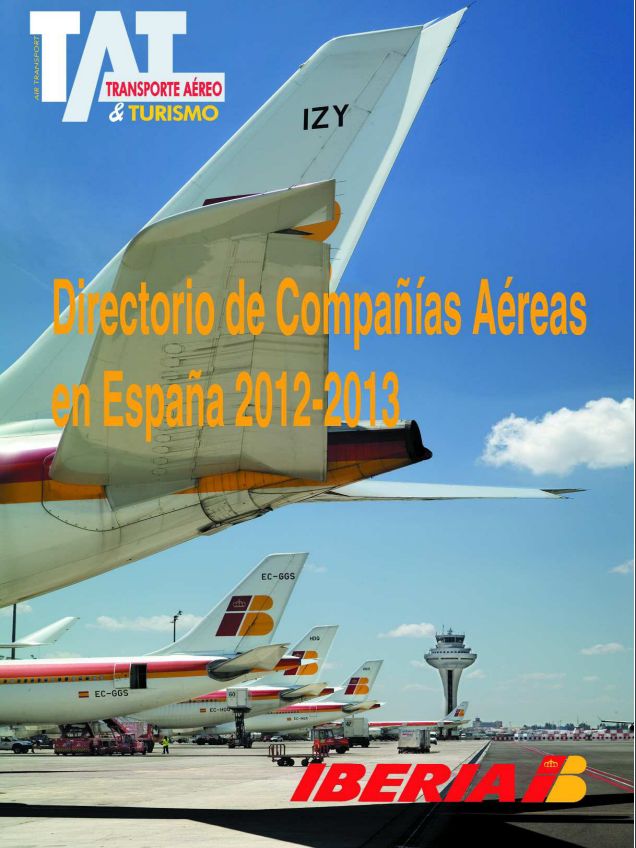 REVISTA TAT DIRECTORIO DE COMPAÑIAS AEREAS EN ESPAÑA 2012